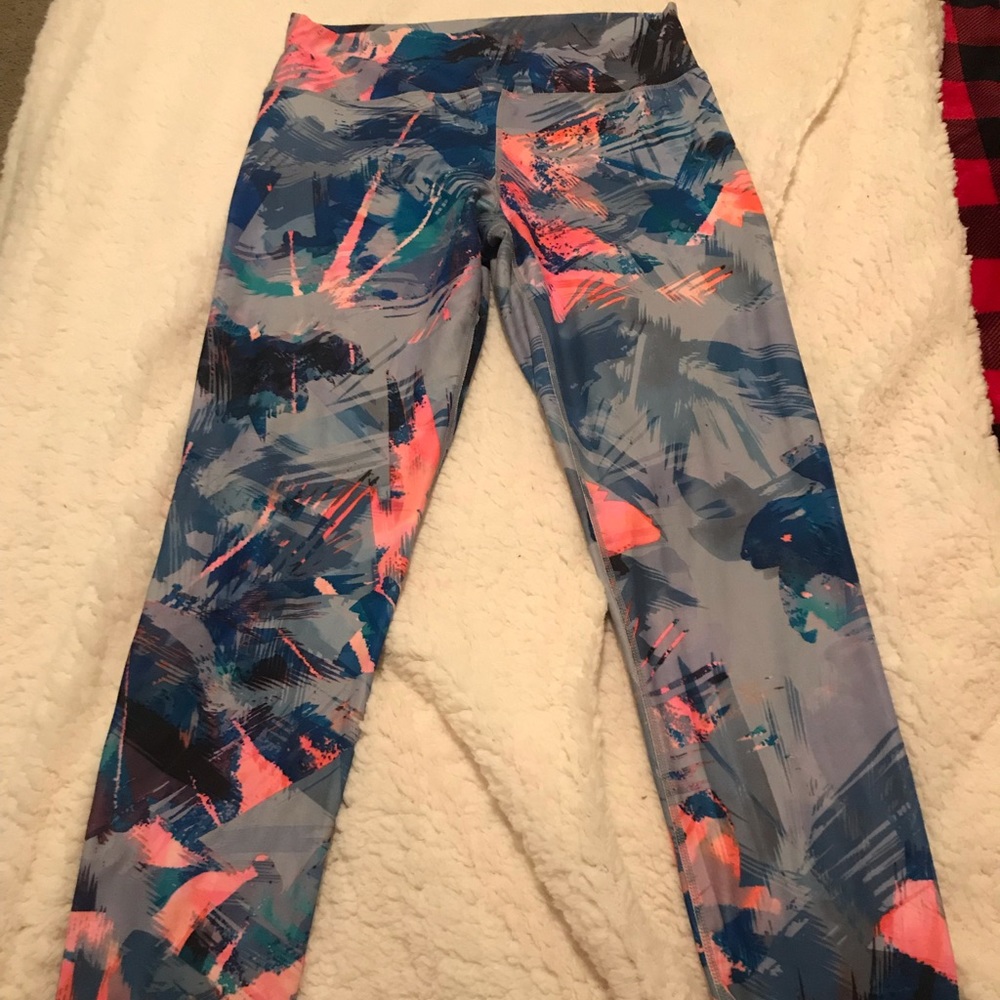 Used Blue and Pink Fabletics Leggings L